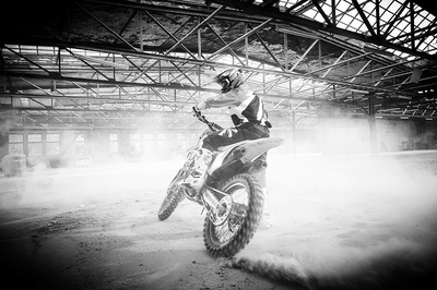 Motocross Bilder in der Filzfabrik