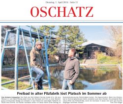 Freibad in alter Filzfabrik löst Platsch im Sommer ab